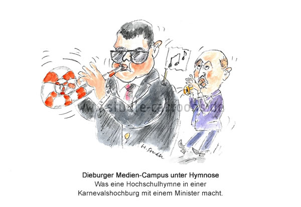 Lustige Musikanten, Hochschulhymnen, musikalische Politiker, Musikantenstadl, Hymnenkultur, sind Hymnen noch zeitgemäß, Boris Rhein, Manfred Pentz, Fastnachtslieder, Karnevalslieder, Hochschule Darmstadt, Imagepflege der Hochschulen